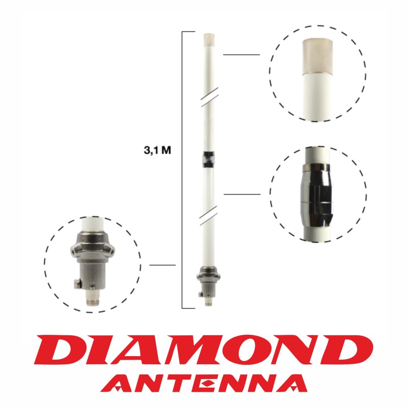 Diamond X-300 Dual Band Sabit Anten